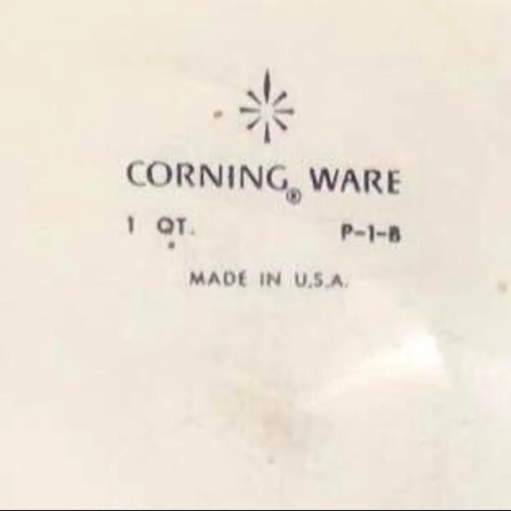 PYREX Corning Ware Blue Cornflower Casserole Dish, 1 Quart P-1-B Lid Cottagecore